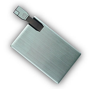 Custom USB Flash Drive - Card Shape - Metal - CITY CARD